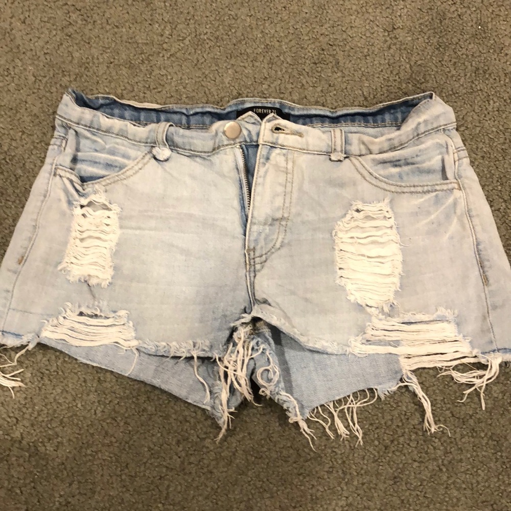 Forever 21 Distressed Shorts